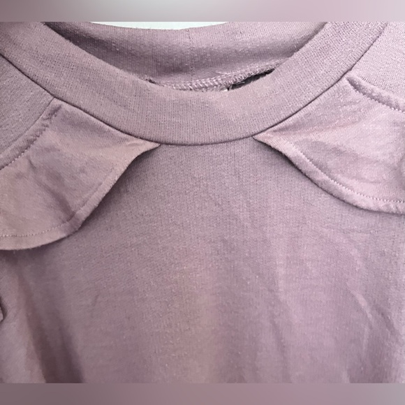 Mossimo Mauve Off Shoulder Ruffle Sweater XL - Picture 6 of 6